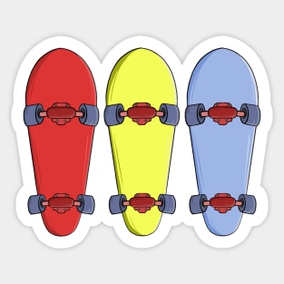 Colorful Skateboards Sticker